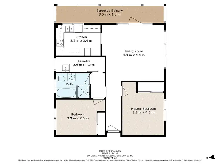 Floorplan of Homely apartment listing, 3/60 Cowper Street, Randwick NSW 2031