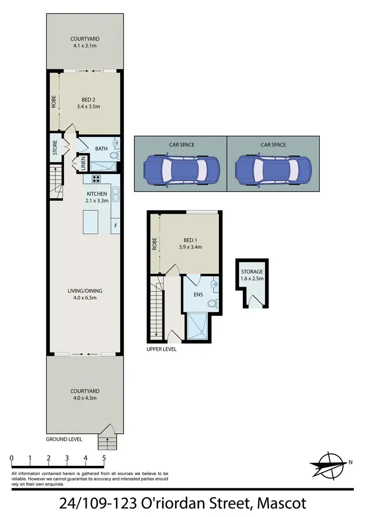 Floorplan of Homely apartment listing, 24/109-123 ORiordan Street, Mascot NSW 2020