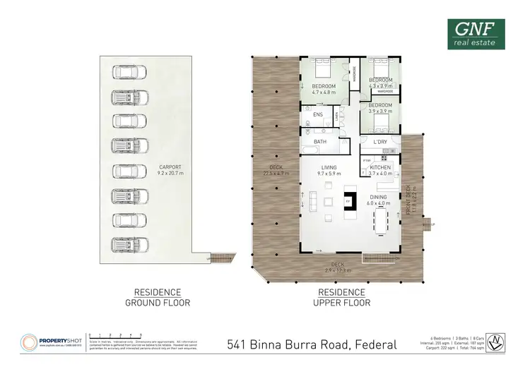Floorplan of Homely rural property listing, 541 Binna Burra Road, Federal NSW 2480