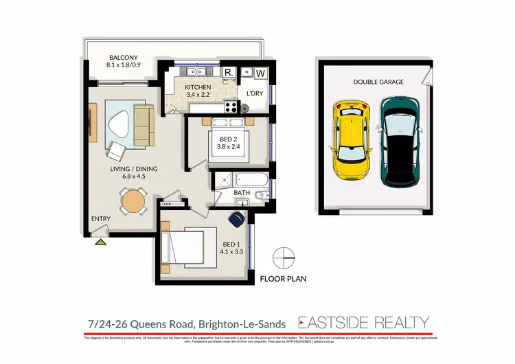 Floorplan of Homely apartment listing, 7/24-26 Queens Road, Brighton-le-sands NSW 2216