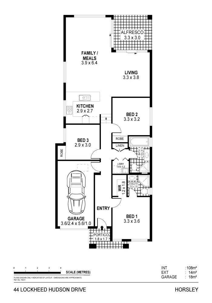 Floorplan of Homely house listing, 44 Lockheed Hudson Drive, Horsley NSW 2530