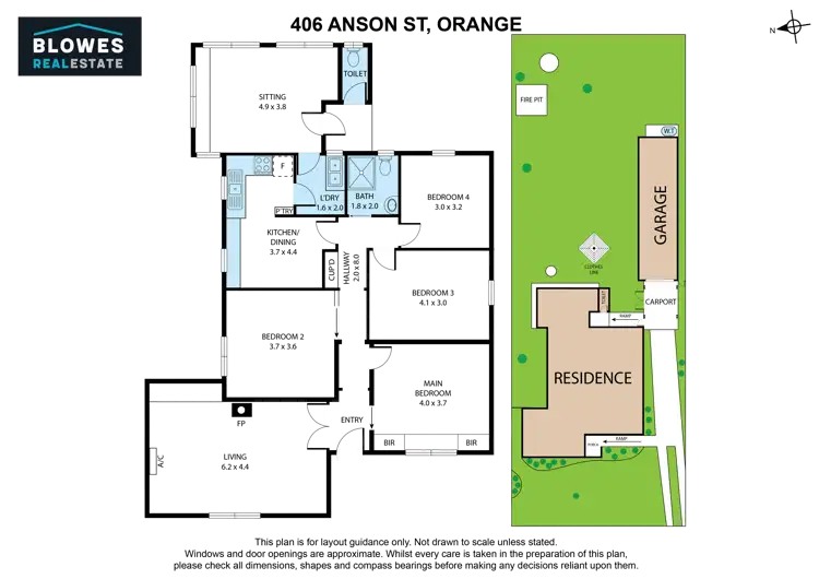 Floorplan of Homely house listing, 406 Anson Street, Orange NSW 2800