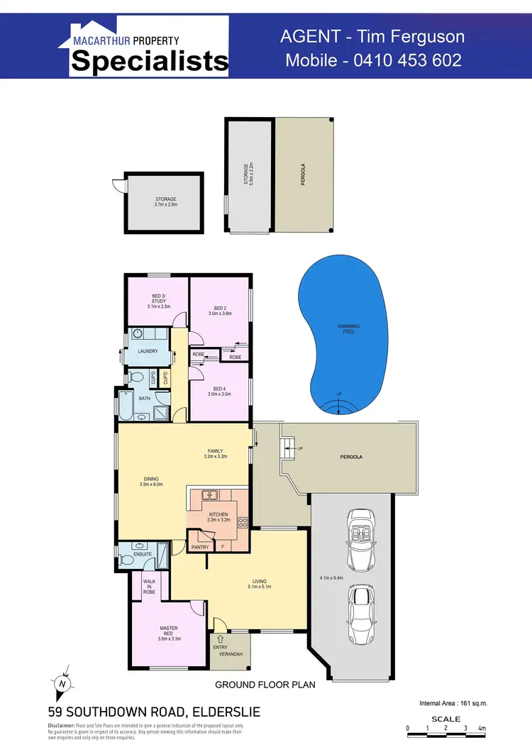 Floorplan of Homely house listing, 59 Southdown Road, Elderslie NSW 2570