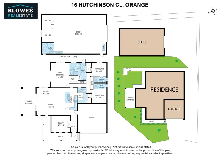Floorplan of Homely house listing, 16 Hutchinson Close, Orange NSW 2800