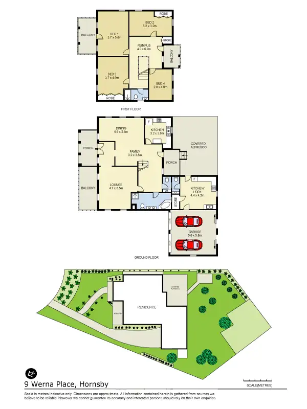 Floorplan of Homely house listing, 9 Werna Place, Hornsby NSW 2077
