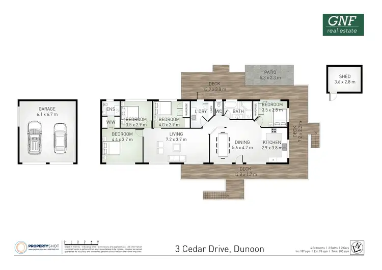 Floorplan of Homely house listing, 3 Cedar Drive, Dunoon NSW 2480