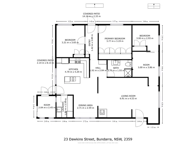 Floorplan of Homely house listing, 23 Dawkins Street, Bundarra NSW 2359