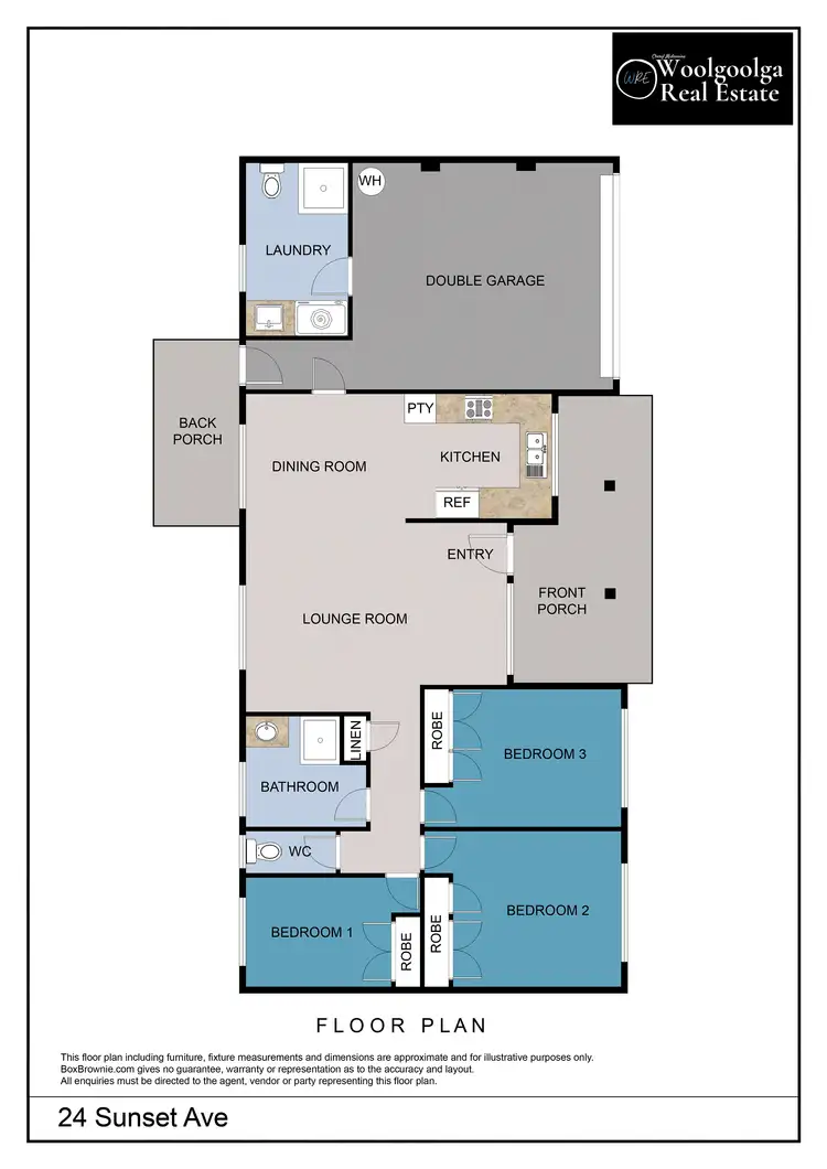 Floorplan of Homely house listing, 24 Sunset Avenue, Woolgoolga NSW 2456