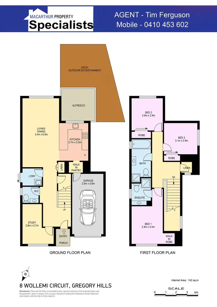 Floorplan of Homely house listing, 8 Wollemi Circuit, Gregory Hills NSW 2557