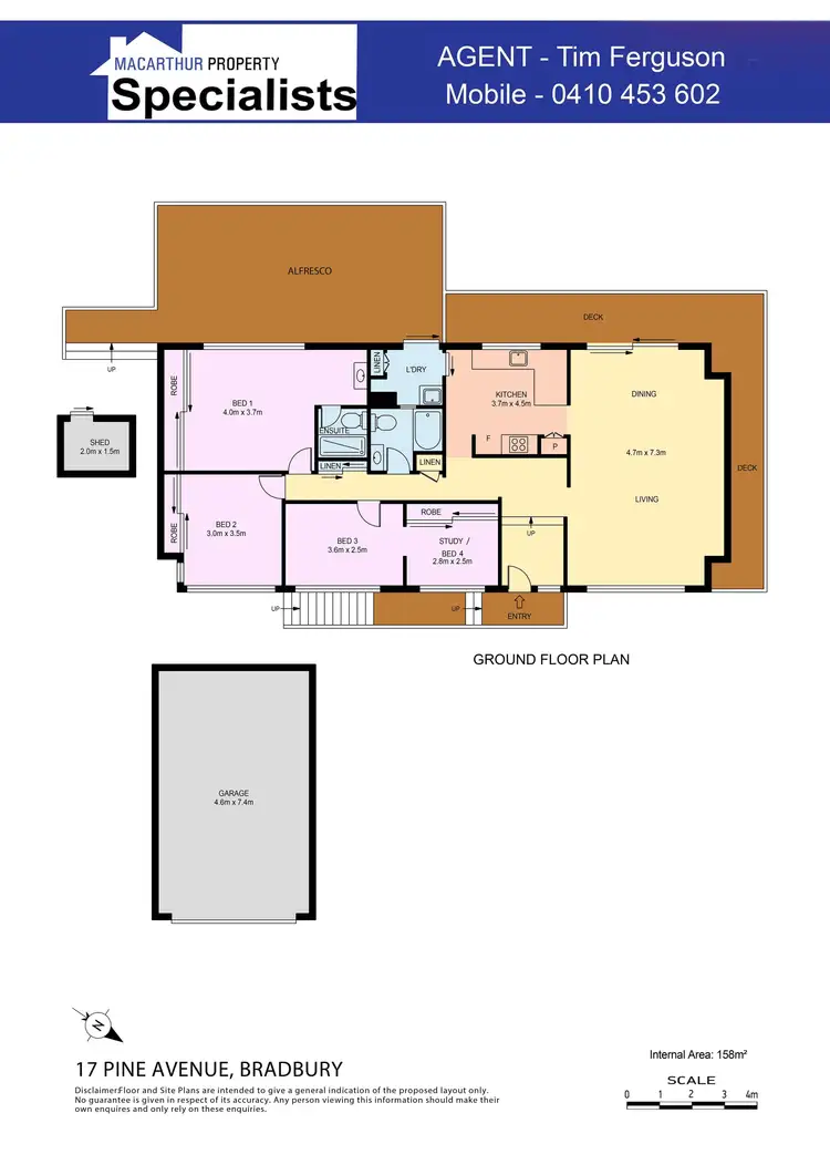 Floorplan of Homely house listing, 17 Pine Avenue, Bradbury NSW 2560