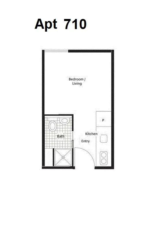 Floorplan of Homely apartment listing, 710/127 Leicester Street, Carlton VIC 3053