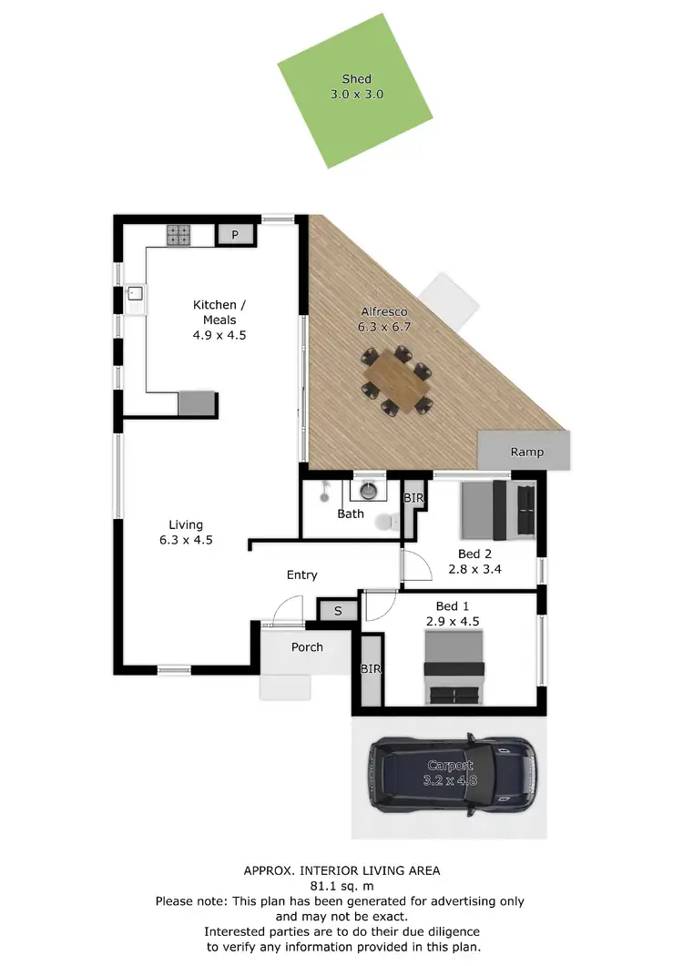 Floorplan of Homely house listing, 3 Garnet Place, Springdale Heights NSW 2641