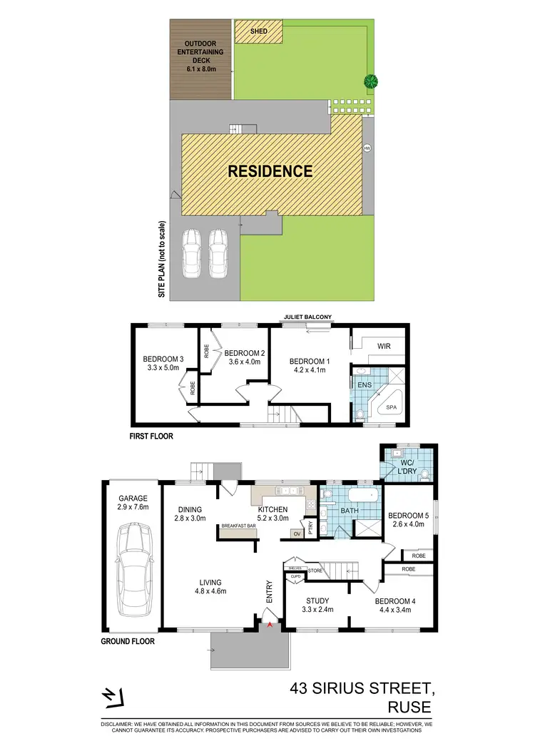 Floorplan of Homely house listing, 43 Sirius Street, Ruse NSW 2560