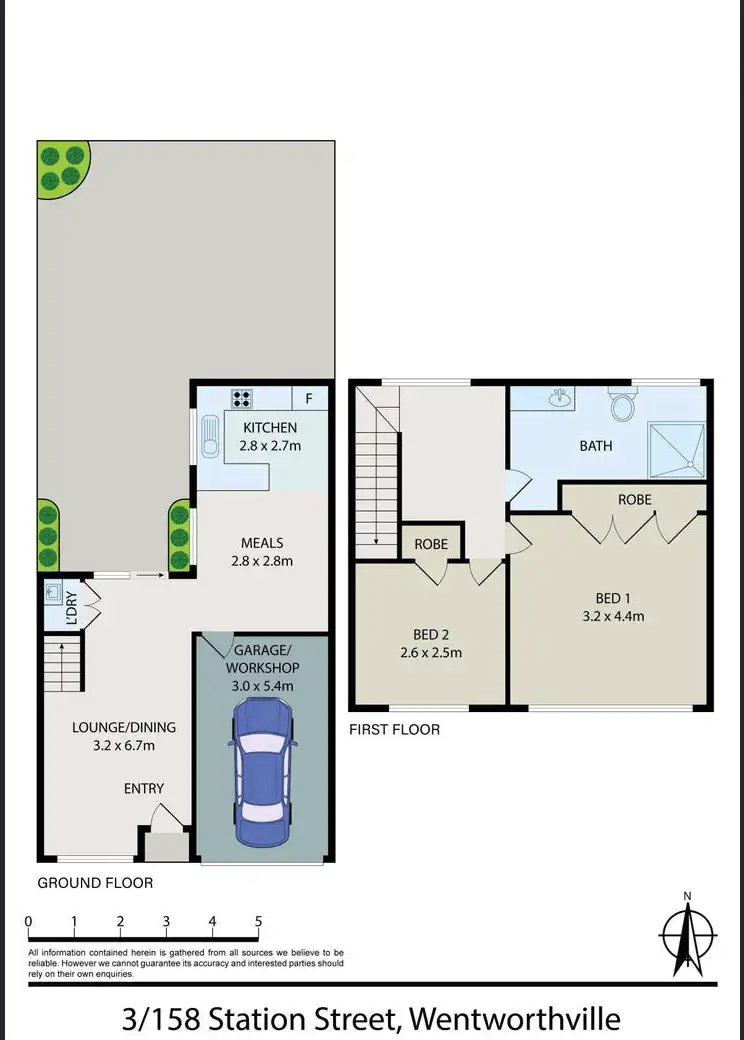 Floorplan of Homely townhouse listing, 3/158 Station Street, Wentworthville NSW 2145