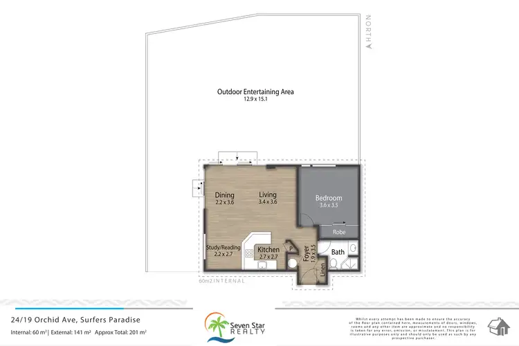 Floorplan of Homely apartment listing, 24/19 Orchid Avenue, Surfers Paradise QLD 4217
