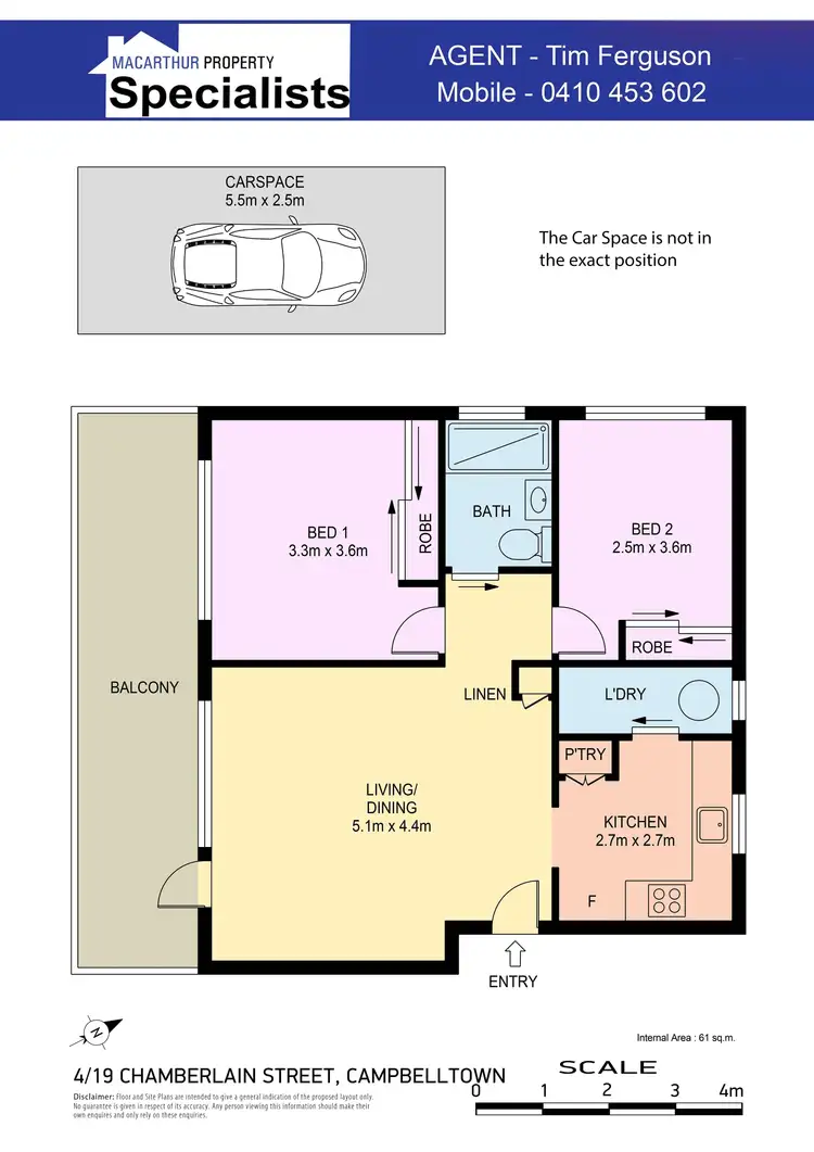 Floorplan of Homely unit listing, 4/19 Chamberlain Street, Campbelltown NSW 2560