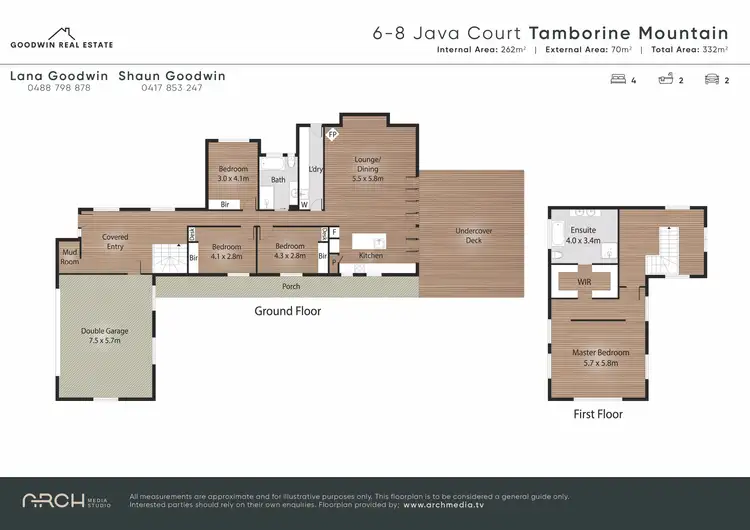 Floorplan of Homely house listing, 6-8 Java Court, Tamborine Mountain QLD 4272