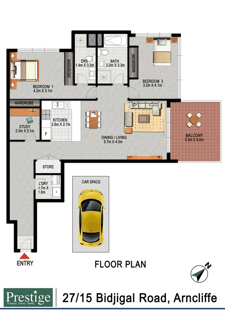 Floorplan of Homely apartment listing, 27/15 Bidjigal Street, Arncliffe NSW 2205