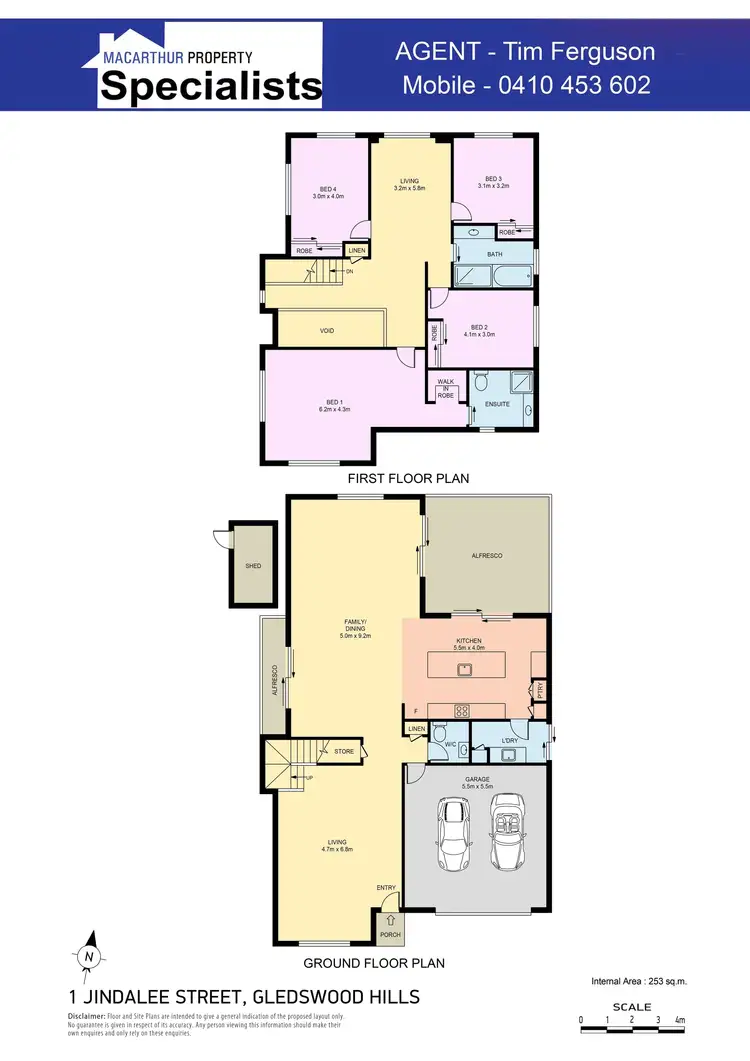 Floorplan of Homely house listing, 1 Jindalee Street, Gledswood Hills NSW 2557