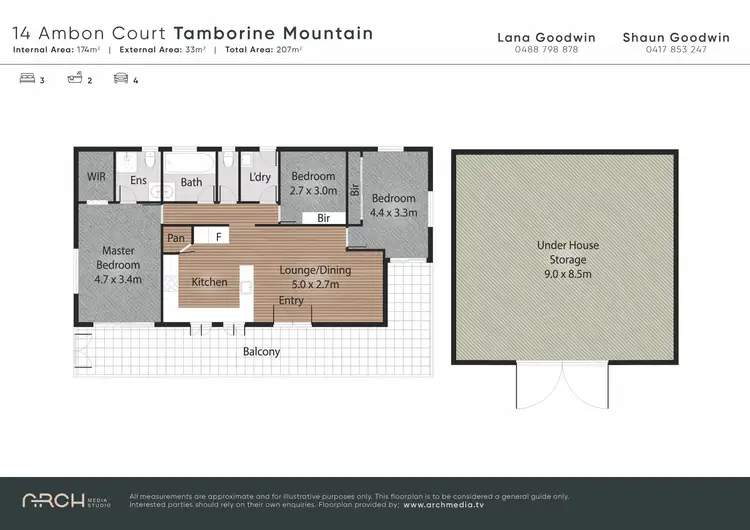 Floorplan of Homely house listing, 14 Ambon Court, Tamborine Mountain QLD 4272