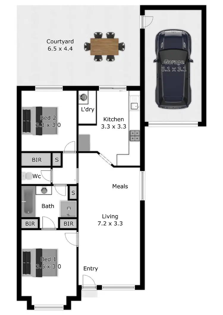 Floorplan of Homely unit listing, 9/478 Breen Street, Lavington NSW 2641