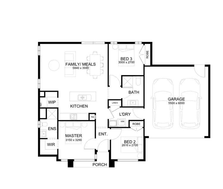 Floorplan of Homely house listing, 622 Anaheim Avenue, Huntly VIC 3551