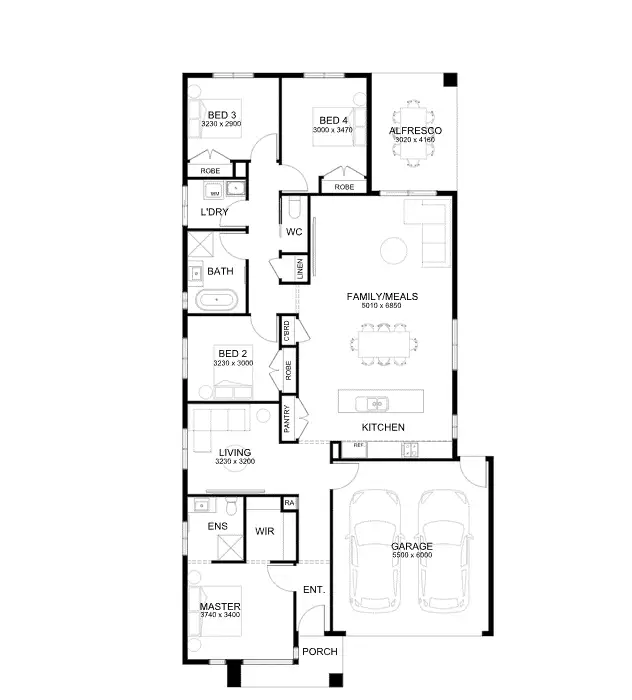 Floorplan of Homely house listing, 608 Anaheim Avenue, Huntly VIC 3551