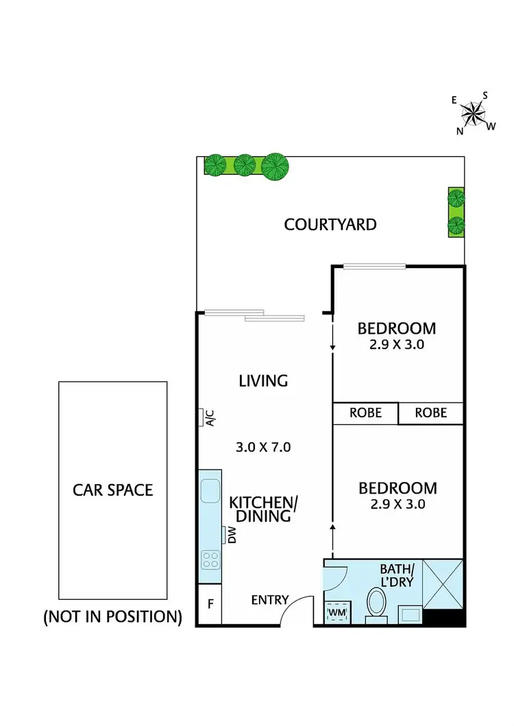 Floorplan of Homely apartment listing, G07/145 Roden Street, West Melbourne VIC 3003