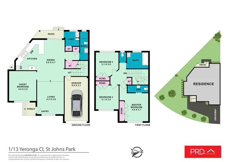 Floorplan of Homely house listing, 1/13 Yeronga Close, St Johns Park NSW 2176