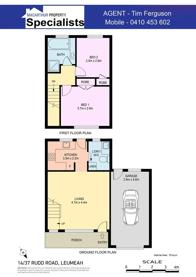 Floorplan of Homely townhouse listing, 14/37 Rudd Road, Leumeah NSW 2560