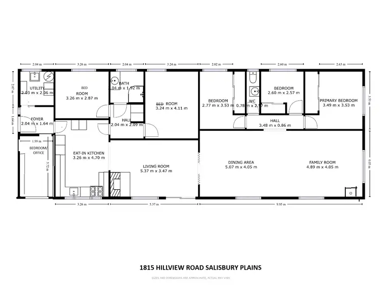 Floorplan of Homely rural property listing, 1815 Hillview Road, Uralla NSW 2358