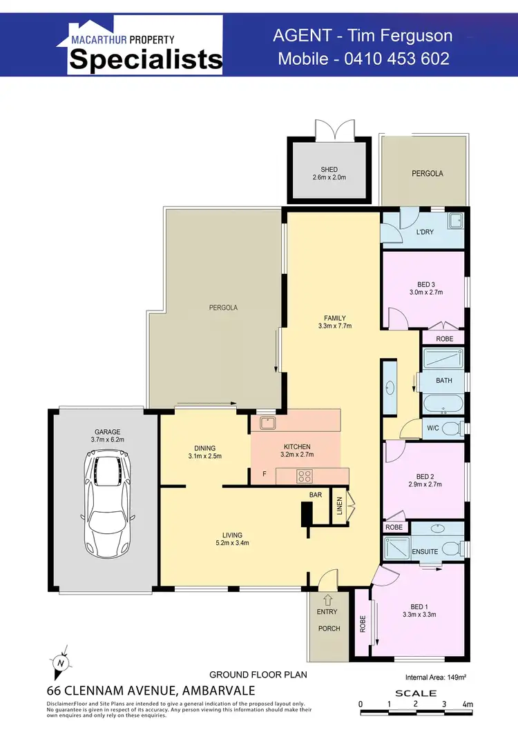 Floorplan of Homely house listing, 66 Clennam Avenue, Ambarvale NSW 2560