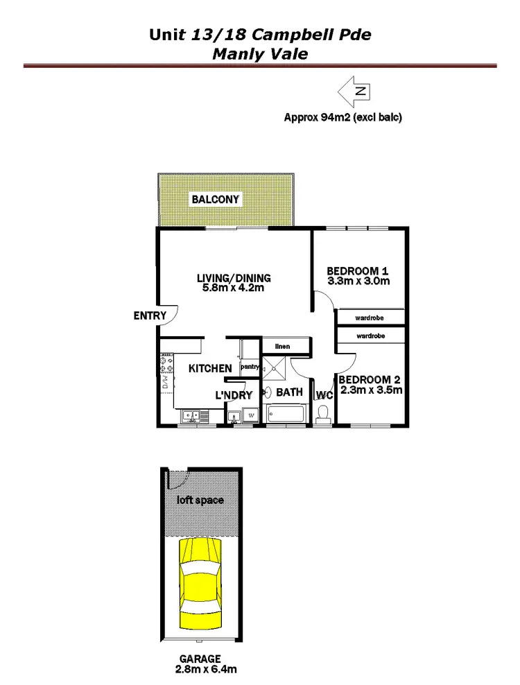 Floorplan of Homely apartment listing, 13/18 Campbell Parade, Manly Vale NSW 2093