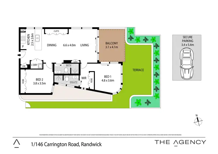 Floorplan of Homely apartment listing, 1/146 Carrington Road, Randwick NSW 2031