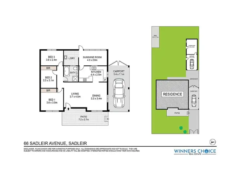 Floorplan of Homely house listing, 66 Sadleir Avenue, Sadleir NSW 2168
