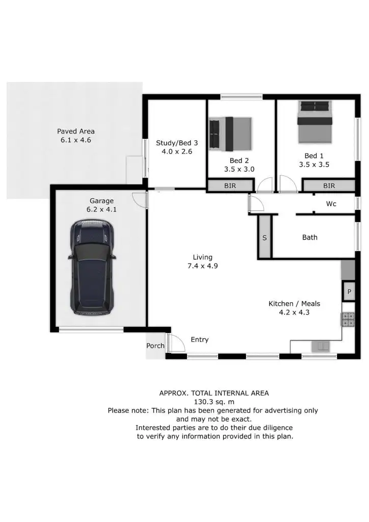 Floorplan of Homely unit listing, 2/358 Townsend Street, South Albury NSW 2640