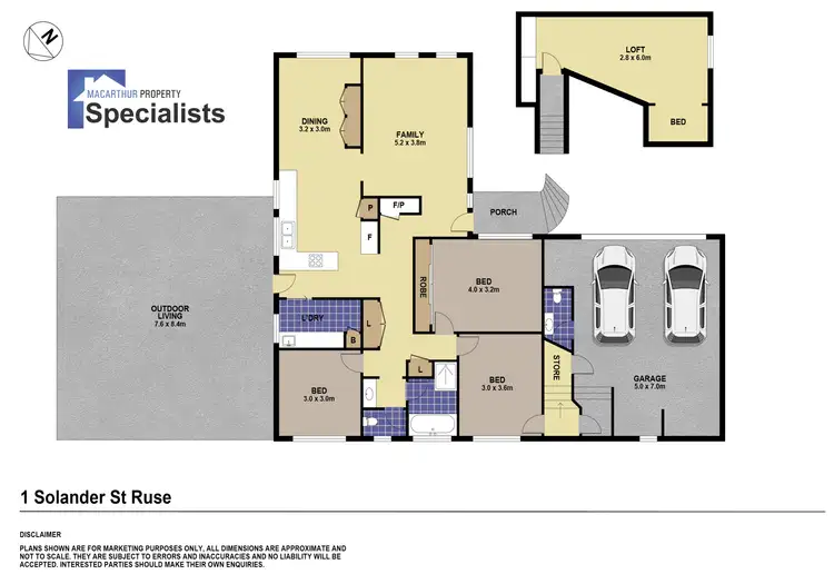 Floorplan of Homely house listing, 1 Solander Street, Ruse NSW 2560