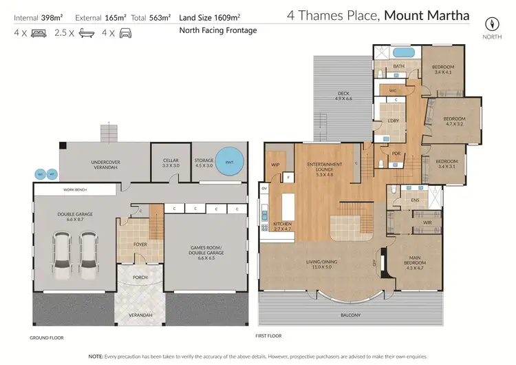 Floorplan of Homely house listing, 4 Thames Place, Mount Martha VIC 3934
