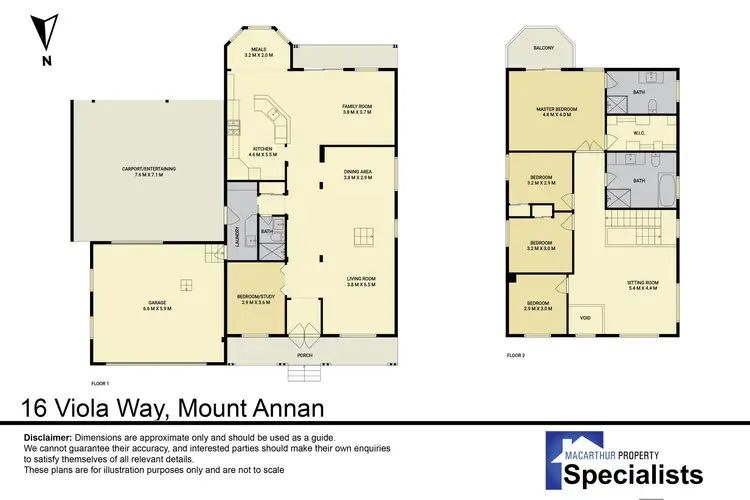 Floorplan of Homely house listing, 16 Viola Way, Mount Annan NSW 2567