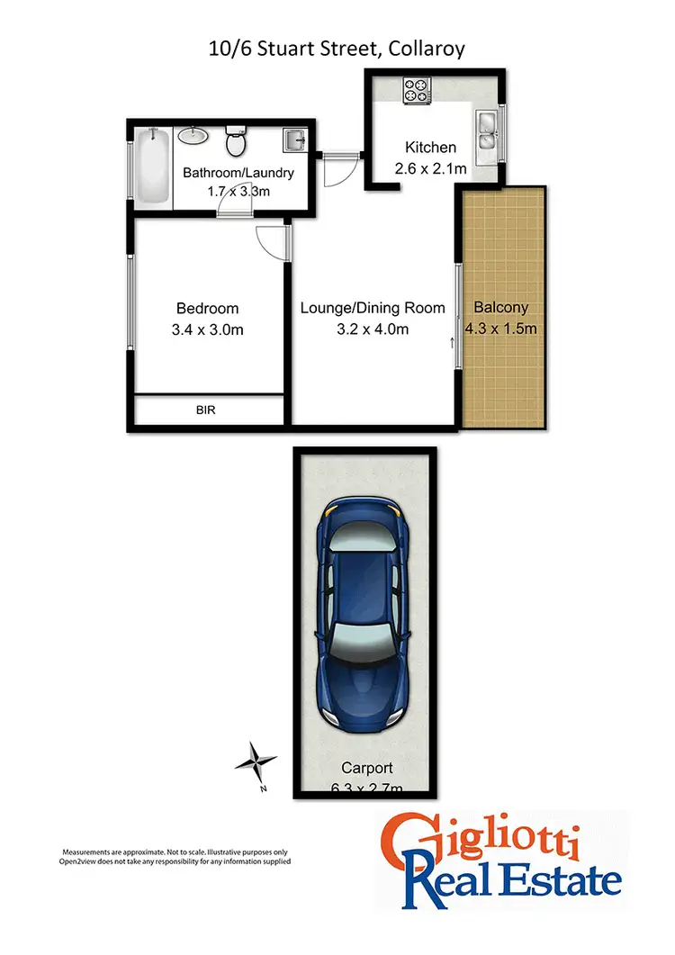 Floorplan of Homely unit listing, 10/6 Stuart St, Collaroy NSW 2097