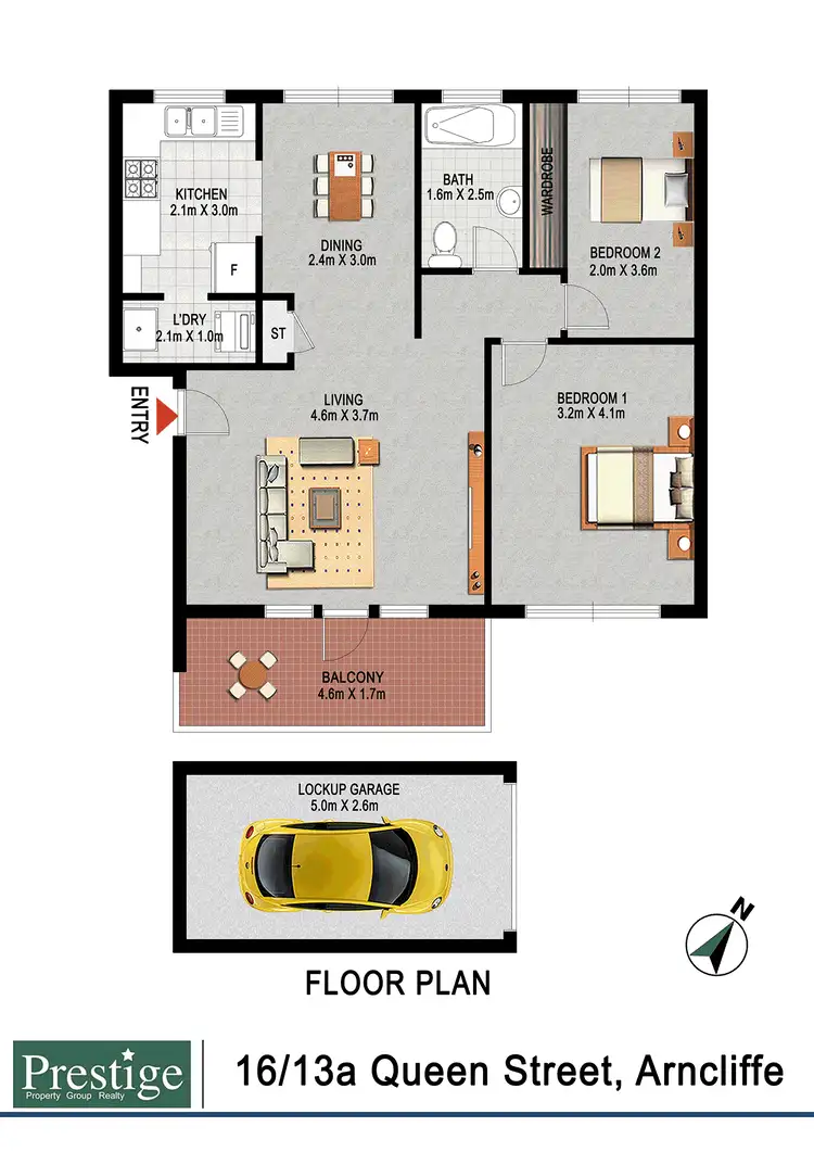 Floorplan of Homely apartment listing, 16/13A Queen Street, Arncliffe NSW 2205