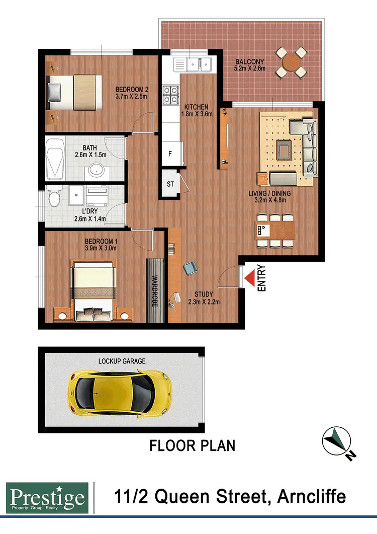 Floorplan of Homely apartment listing, 2 - 4 Queen Street, Arncliffe NSW 2205