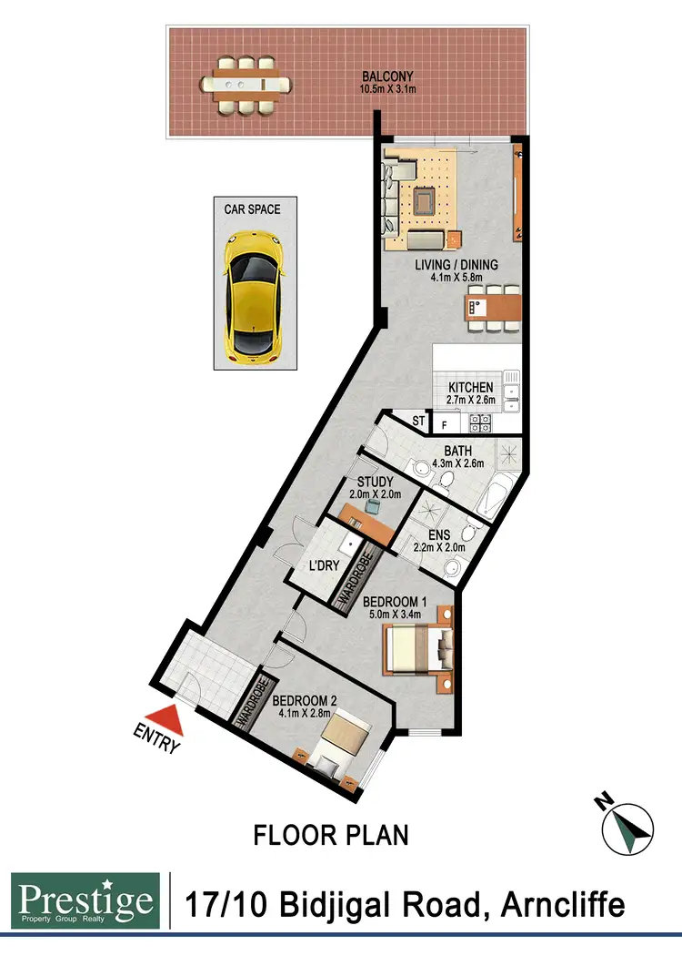 Floorplan of Homely apartment listing, 17/45 Bonar Street, Arncliffe NSW 2205
