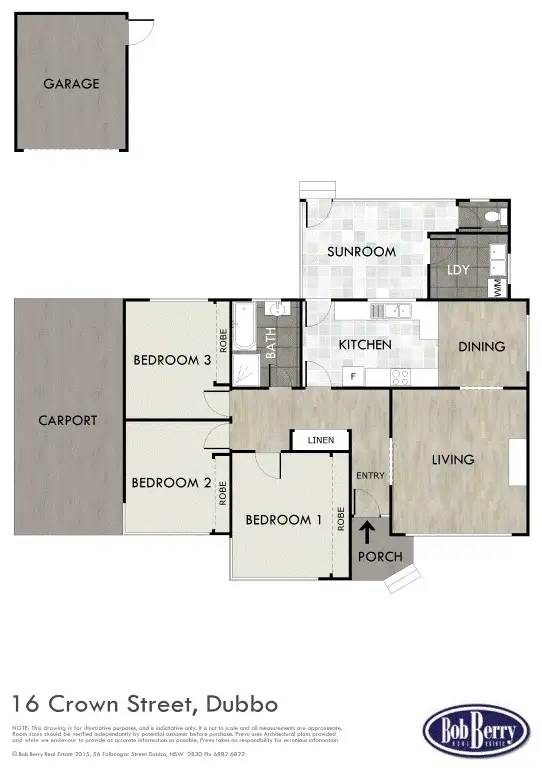 Floorplan of Homely house listing, 16 Crown  St, Dubbo NSW 2830