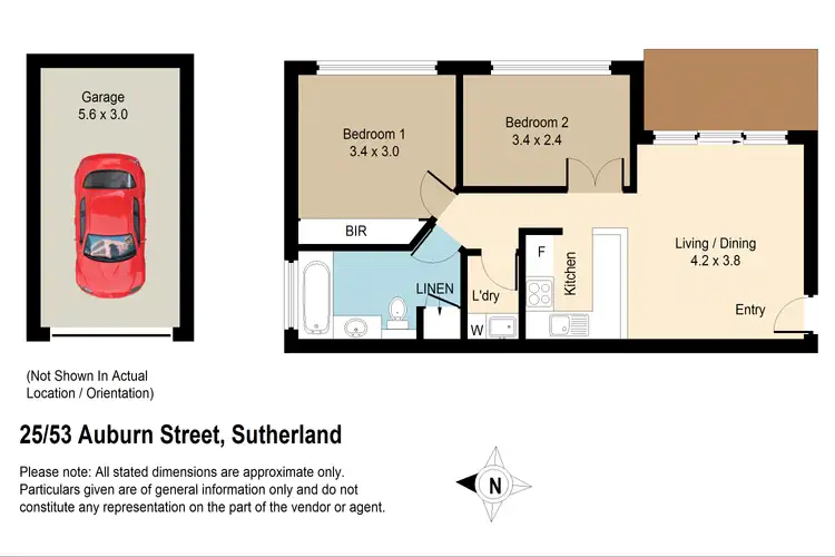 Floorplan of Homely apartment listing, 25/53 Auburn St, Sutherland NSW 2232