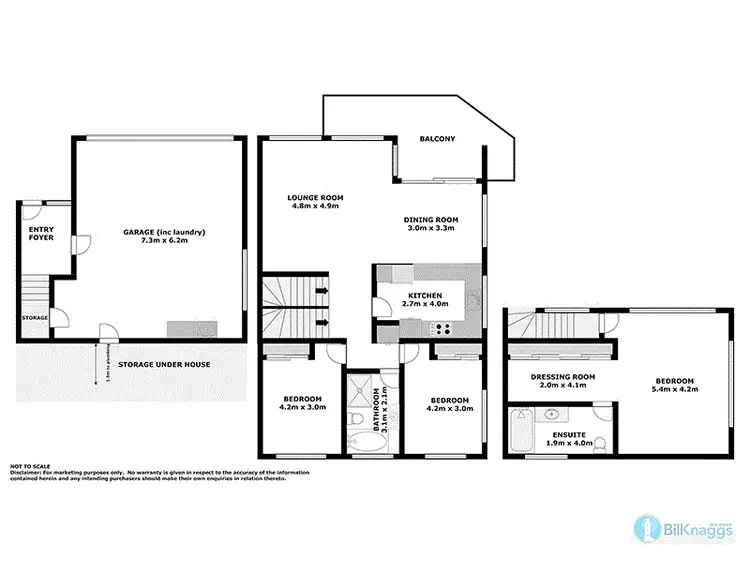 Floorplan of Homely semi-detached listing, 2/14 Wollomi Ave, Nelson Bay NSW 2315