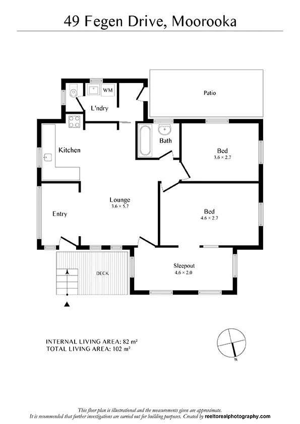 Floorplan of Homely house listing, 49 Fegen Dr, Moorooka QLD 4105