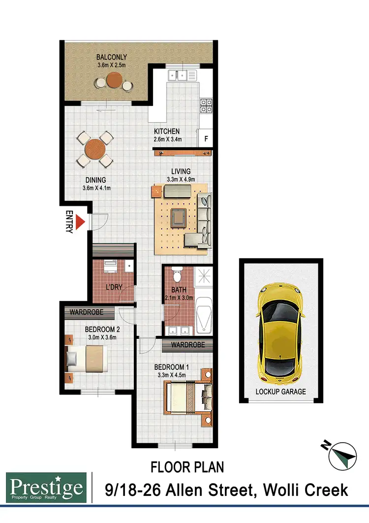 Floorplan of Homely apartment listing, 9/18 - 26 Allen Street, Arncliffe NSW 2205