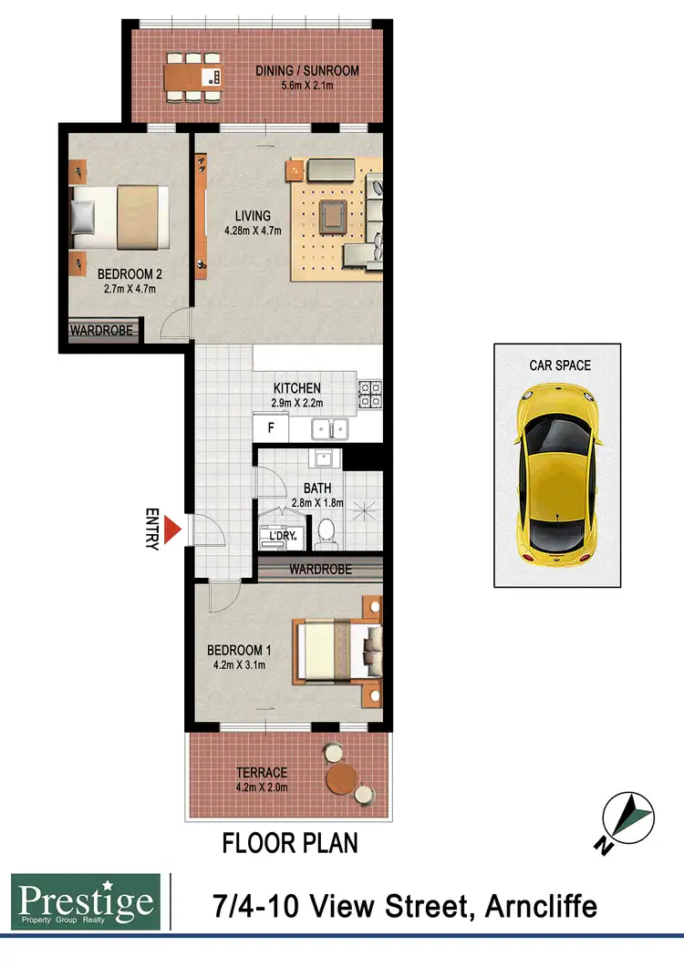 Floorplan of Homely apartment listing, 7/4 - 10 View Street, Arncliffe NSW 2205