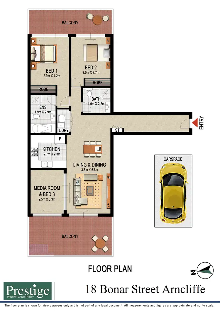 Floorplan of Homely apartment listing, 18 Bonar Street, Arncliffe NSW 2205